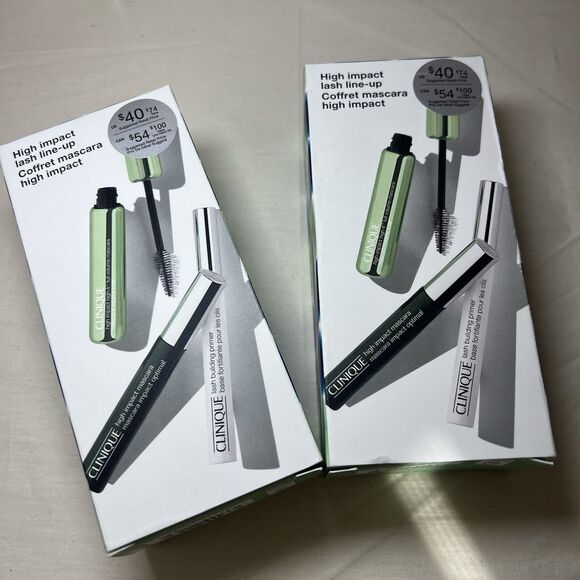 Two Sets!  Clinique High Impact Lash Line Up Mascaras & Primer - NIB! - Picture 1 of 3
